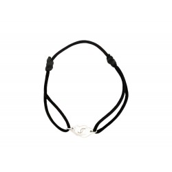 BRACELET SUR CORDON DINH VAN MENOTTES R8 EN OR BLANC 18K WHITE GOLD JEWEL 780€