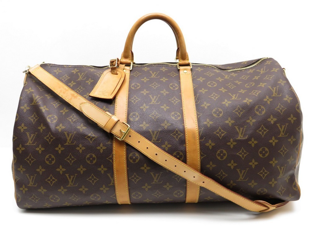 sac de voyage louis vuitton keepall 55 a main en toile