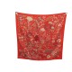 FOULARD HERMES FLEURS ET PAPILLONS DE TISSUS C. HENRY CARRE 90 SOIE SCARF 530€