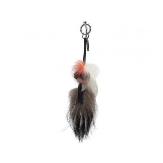 PORTE CLES BIJOU DE SAC FENDI KARLITO KARL LAGERFELD FOURRURE FOX KEY CHARM 850€