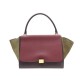 SAC A MAIN CELINE TRAPEZE L CUIR ET DAIM TRICOLORE 2013 LEATHER HANDBAG 2500€
