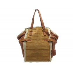 SAC A MAIN YVES SAINT LAURENT DOWNTOWN 172460 CUIR ET DAIM CAMEL HANDBAG 2500€
