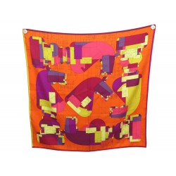 FOULARD HERMES ECHEC AU ROI BENOIT P. EMERY SOIE MULTICOLORE CARRE 90 SCARF 530€