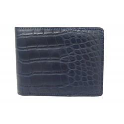NEUF PORTEFEUILLE LOUIS VUITTON MULTIPLE EN CUIR CROCODILE ALLIGATOR BLEU 4325€