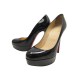 CHAUSSURES CHRISTIAN LOUBOUTIN BIANCA 36 ESCARPINS EN CUIR NOIR PUMP SHOES 795€