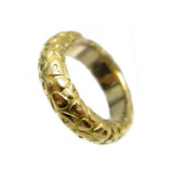 BAGUE CHAUMET MOTIF TRIANGLES TAILLE 57 EN OR JAUNE TRIANGULAR MOTIFS RING 1950€