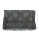 ECHARPE LOUIS VUITTON MONOGRAM M408836 ETOLE CACHEMIRE ET SOIE NOIR SCARF 1260€