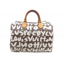 VINTAGE SAC A MAIN LOUIS VUITTON SPEEDY 30 MONOGRAM GRAFFITI SPROUSE M92195 BAG