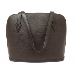 VINTAGE SAC A MAIN LOUIS VUITTON LUSSAC GM M5228D EN CUIR EPI MOKA PURSE 1740€