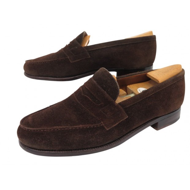 VINTAGE CHAUSSURES JM WESTON MOCASSINS 180 DAIM 6.5E 42 L 42.5 EMBAUCHOIRS 880€