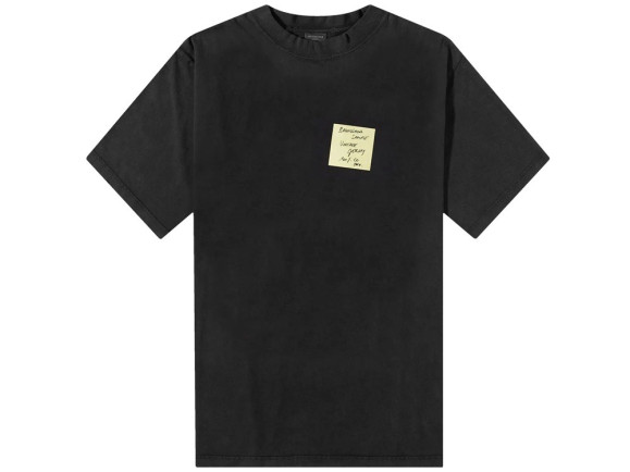  tshirt balenciaga 739028 post it t1 52 l oversize