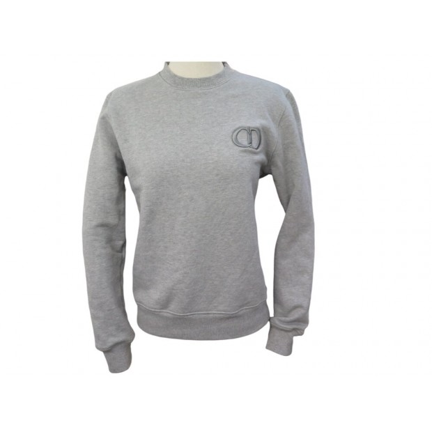 NEUF PULL DIOR SWEATSHIRT CD ICON 943J612A0531 XXS 38 COTON GRIS TOP SHIRT 850€