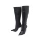 NEUF CHAUSSURES CHRISTIAN LOUBOUTIN LOCK KATE 3221247 BOTTES 37.5 EN CUIR 1595€