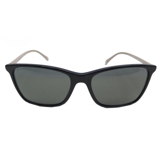 NEUF LUNETTES DE SOLEIL CHANEL LOGO 5447 PLASTIQUE BEIGE + BOITE SUNGLASSES 400€