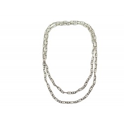 VINTAGE COLLIER SAUTOIR HERMES MINI CHAINE D'ANCRE EN ARGENT 800 SILVER NECKLACE