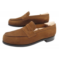 CHAUSSURES JM WESTON MOCASSINS 180 EN VEAU VELOURS MARRON 9D 43 EMBAUCHOIRS 895€