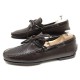 NEUF CHAUSSURES BERLUTI MOCASSINS 8.5 42.5 CUIR MARRON PATTES D'OURS 