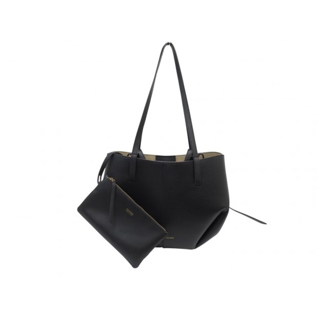 NEUF SAC POLENE CYME MINI CUIR GRAINE CABAS PORTE EPAULE SHOULDER HAND BAG 380€