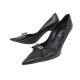 VINTAGE CHAUSSURES CHRISTIAN DIOR NOEUD LOGO D CUIR 36.5 ESCARPINS A TALONS 950€