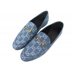 CHAUSSURES GUCCI MORS JORDAAN DENIM 431467 37 MOCASSINS DENIM LOAFERS SHOE 850€