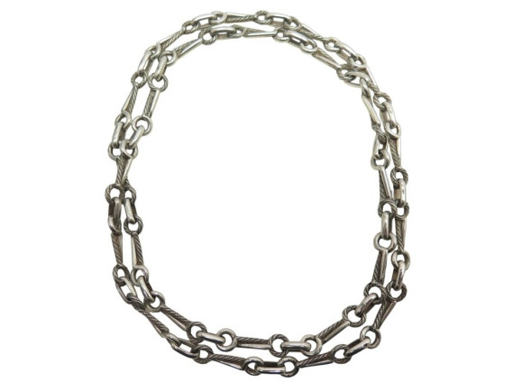 collier sautoir hermes de percin chaine cordage marin