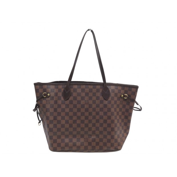 SAC A MAIN LOUIS VUITTON NEVERFULL MM N41358 TOILE DAMIER EBENE CABAS BAG 1550€