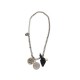 VINTAGE COLLIER LANVIN SAUTOIR MEDAILLONS CHAINE 70CM ARGENTE ET DORE NECKLACE