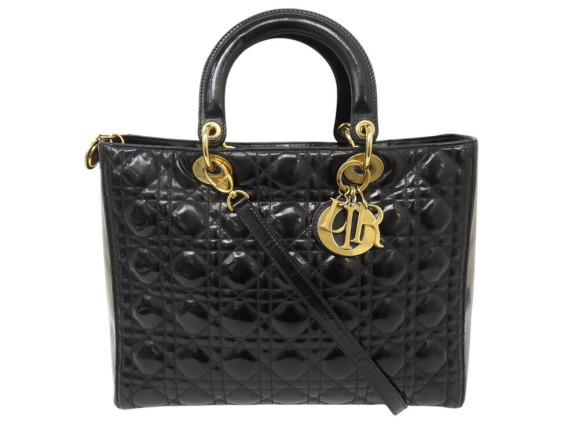 sac a main christian dior lady gm large cuir cannage