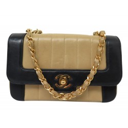 VINTAGE SAC A MAIN CHANEL MINI SAC A RABAT CLASSIQUE TIMELESS CUIR HANDBAG 4750€