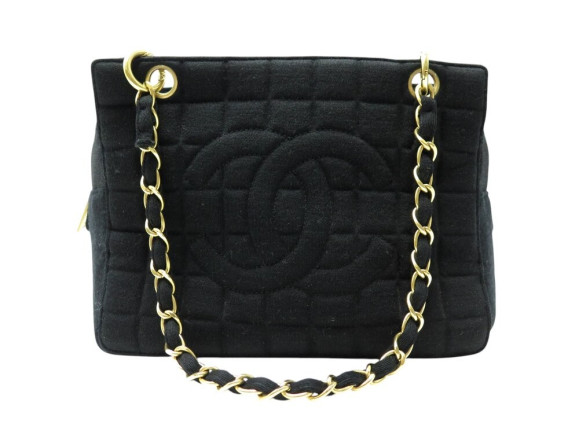   sac chanel jersey logo cc petit cabas