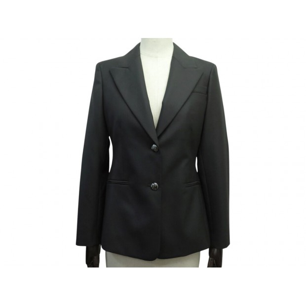 NEUF VESTE CHRISTIAN DIOR BAR 1U1V05A1803 36 S LAINE NOIRE NEW BLACK SUIT 3800€