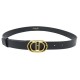 NEUF CEINTURE CHRISTIAN DIOR BOUCLE LOGO CD TAILLE 80 CUIR LEATHER NEW BELT 490€