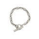 VINTAGE BRACELET HERMES CHAINE D'ANCRE PM EN ARGENT MASSIF 925 18CM SILVER STRAP