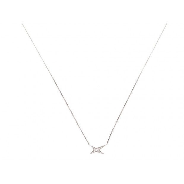 COLLIER MAUBOUSSIN VALENTIN FOR YOU OR BLANC 18K DIAMANTS 0.1CTS NECKLACE 2190€