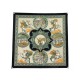 FOULARD HERMES LE TRIOMPHE DU PALADIN JULIA ABADIE CARRE SOIE BEIGE SCARF 530€