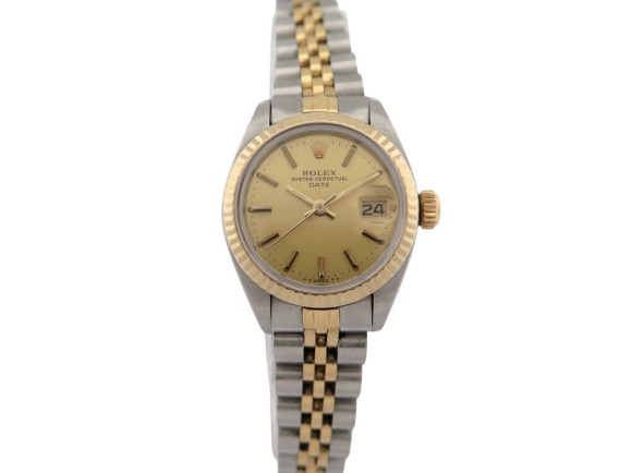 montre rolex lady date jubile 6917 26 mm en or