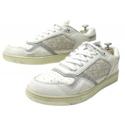 CHAUSSURES BASKETS DIOR SNEAKERS B27 3SN272ZIR 44.5 EN CUIR BLANC JACQUARD 990€