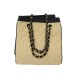 SAC A MAIN CHANEL PANIER SHOPPING EN RAPHIA BICOLORE BANDOULIERE HAB BAG PURSE