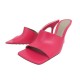 NEUF CHAUSSURES BOTTEGA VENETA MULES KID LIPSTICK 610538 39 CUIR ROSE SHOES 750€