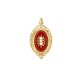 VINTAGE PENDENTIF MEDAILLON PORTE PHOTO PERLES OR JAUNE 18K 5.9G XXEME PENDANT