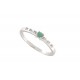 NEUF BAGUE MAUBOUSSIN CAPSULE D'EMOTIONS EMERAUDE DIAMANTS OR 18K 51 RING 625€
