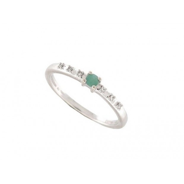 NEUF BAGUE MAUBOUSSIN CAPSULE D'EMOTIONS EMERAUDE DIAMANTS OR 18K 51 RING 625€