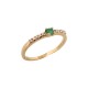 NEUF BAGUE MAUBOUSSIN CAPSULE D'EMOTIONS DIAMANT EMERAUDE OR 18K 51 RING 625€