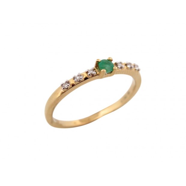 NEUF BAGUE MAUBOUSSIN CAPSULE D'EMOTIONS DIAMANT EMERAUDE OR 18K 51 RING 625€