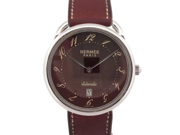 montre hermes arceau tgm ar4.810 41 mm acier palladie