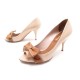 CHAUSSURES PRADA ESCARPINS 1K078DF085 37 EN CUIR VERNI ROSE + BOITE SHOES 440€