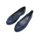 NEUF CHAUSSURES CHANEL BALLERINES LOGO CC G02819 36.5 CUIR CAVIAR NEW SHOES 960€