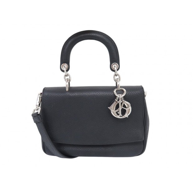 SAC A MAIN CHRISTIAN DIOR BE SMALL CUIR GRAINE NOIR BANDOULIERE HAND BAG 3450€