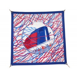 NEUF FOULARD HERMES EN AVANT TOUTE DIMITRI RYBATCHENKO CARRE 90 SOIE SCARF 530€