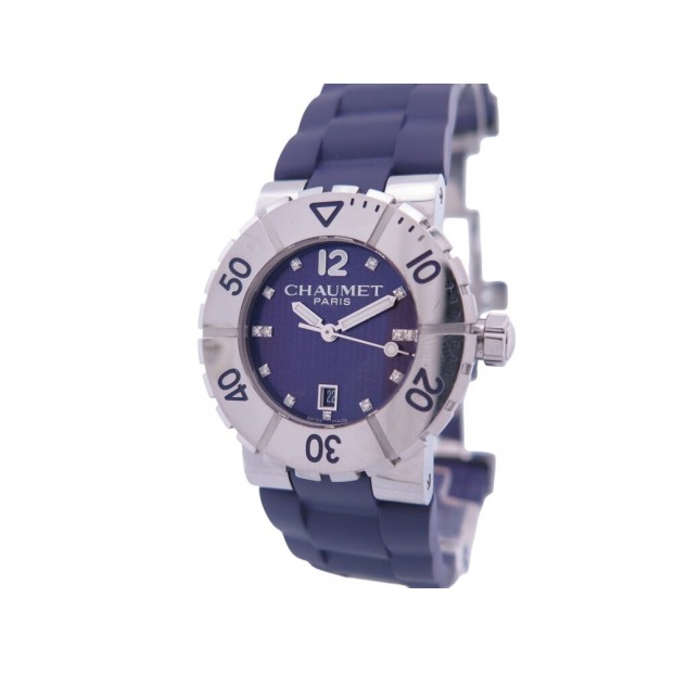 MONTRE CHAUMET CLASS ONE 33 MM 622C ACIER DIAMANTS QUARTZ BOITE LADY WATCH 4570€